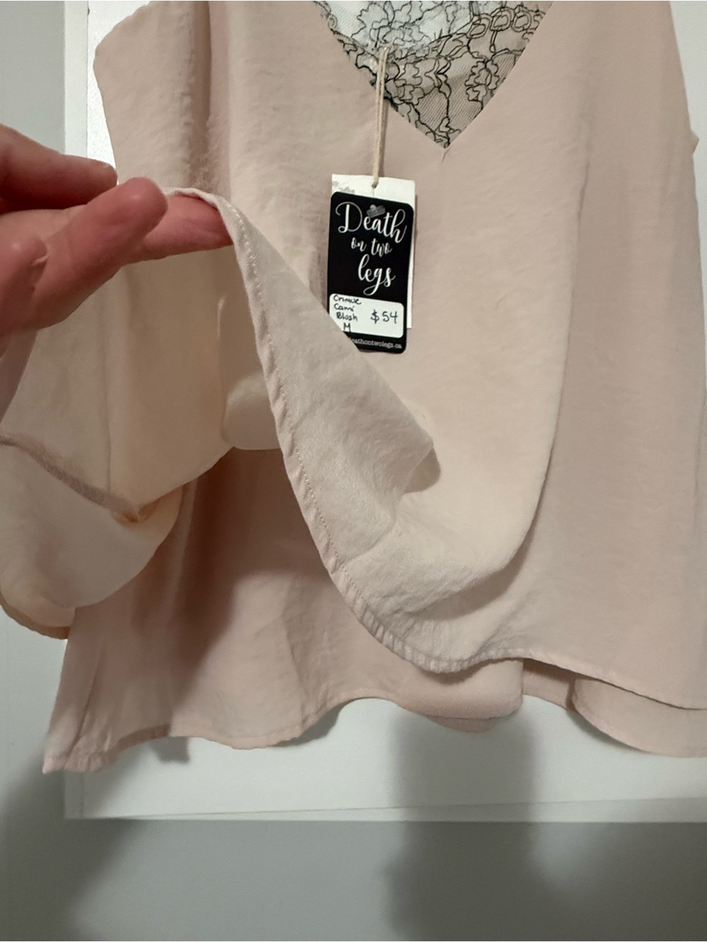 172. Grace & Lace NWT Blush Pink Lace-Trim Camisole - Picture 4 of 7
